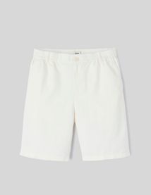 Ensemble veste/bermuda en coton lin